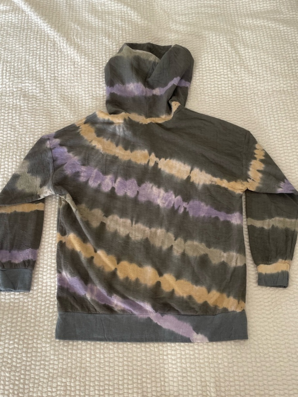 FP Movement by Free People | Gray Tie-Dye Hoodie Top | Workout Top - Picture 2 of 12